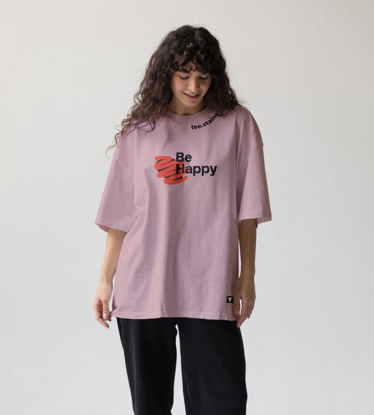 Be Happy Oversized T-Shirt