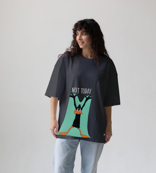 Not Today Daffy Duck Oversized T-Shirt
