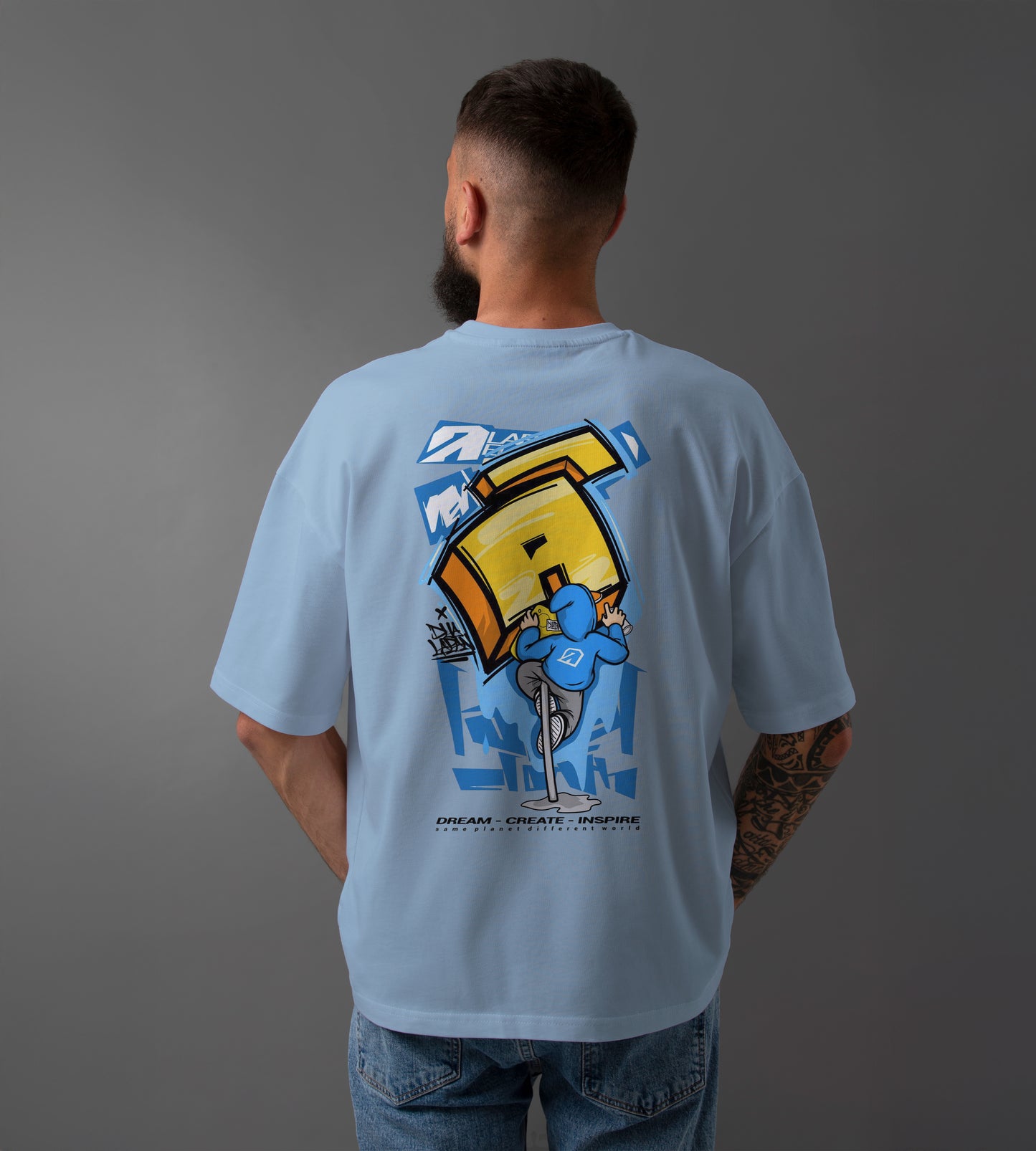 Dream - Create - Inspire Oversized T-Shirt