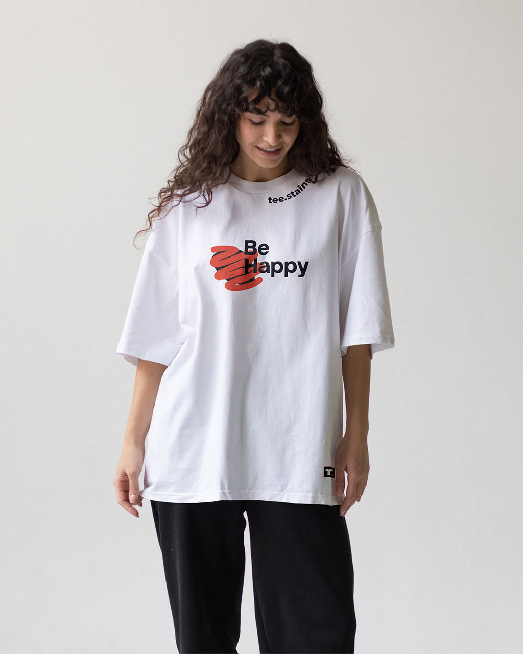 Be Happy Oversized T-Shirt