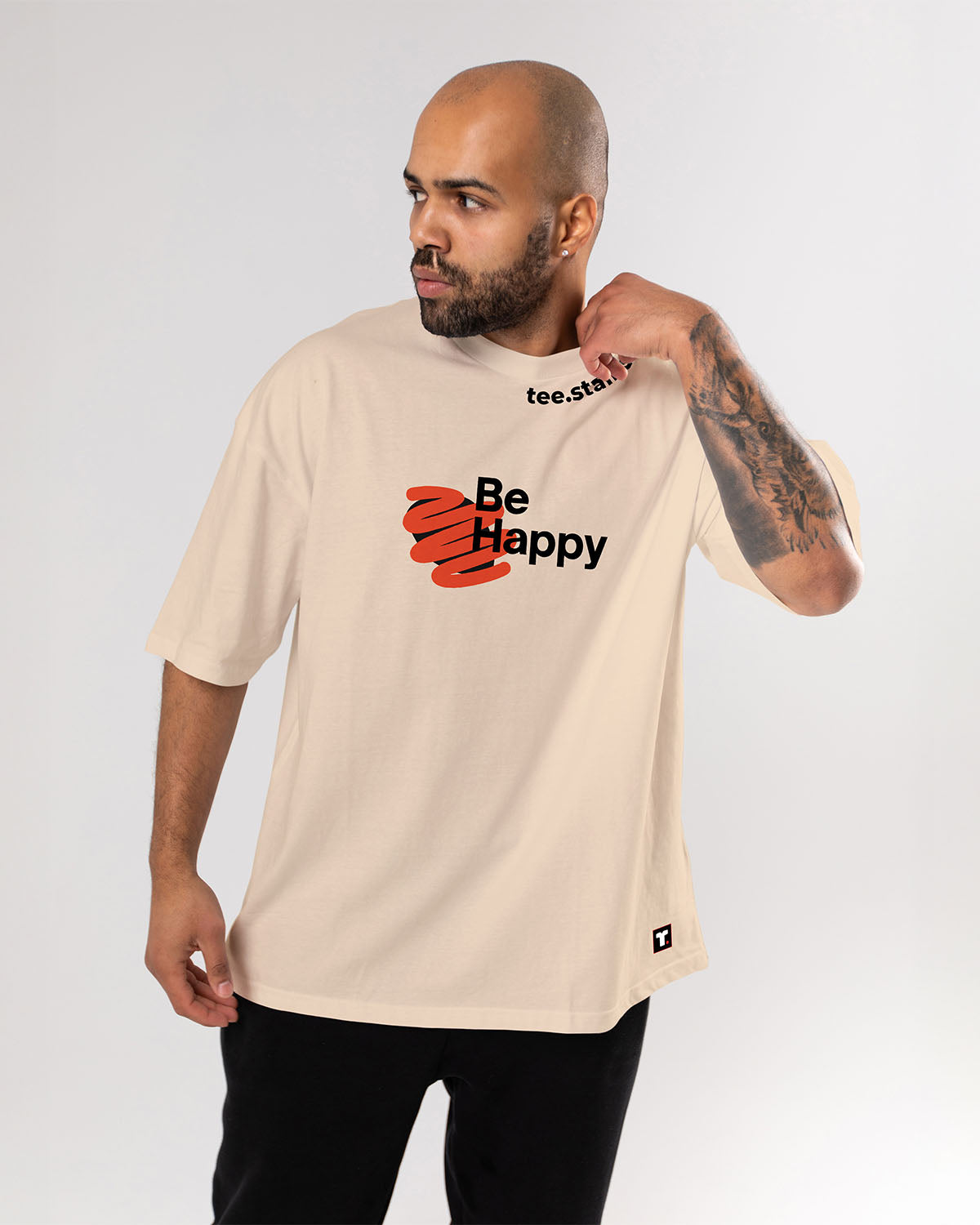 Be Happy Oversized T-Shirt