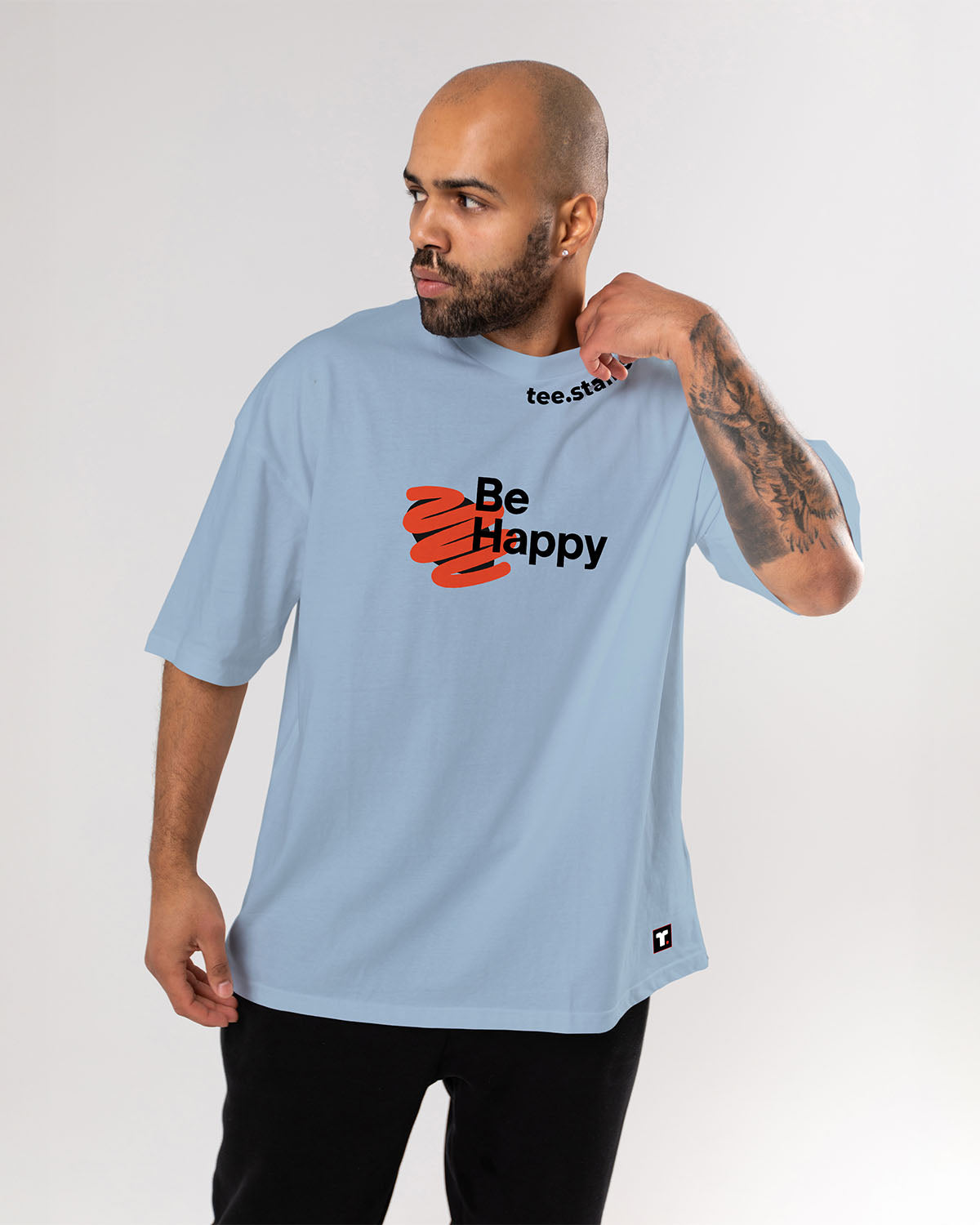 Be Happy Oversized T-Shirt