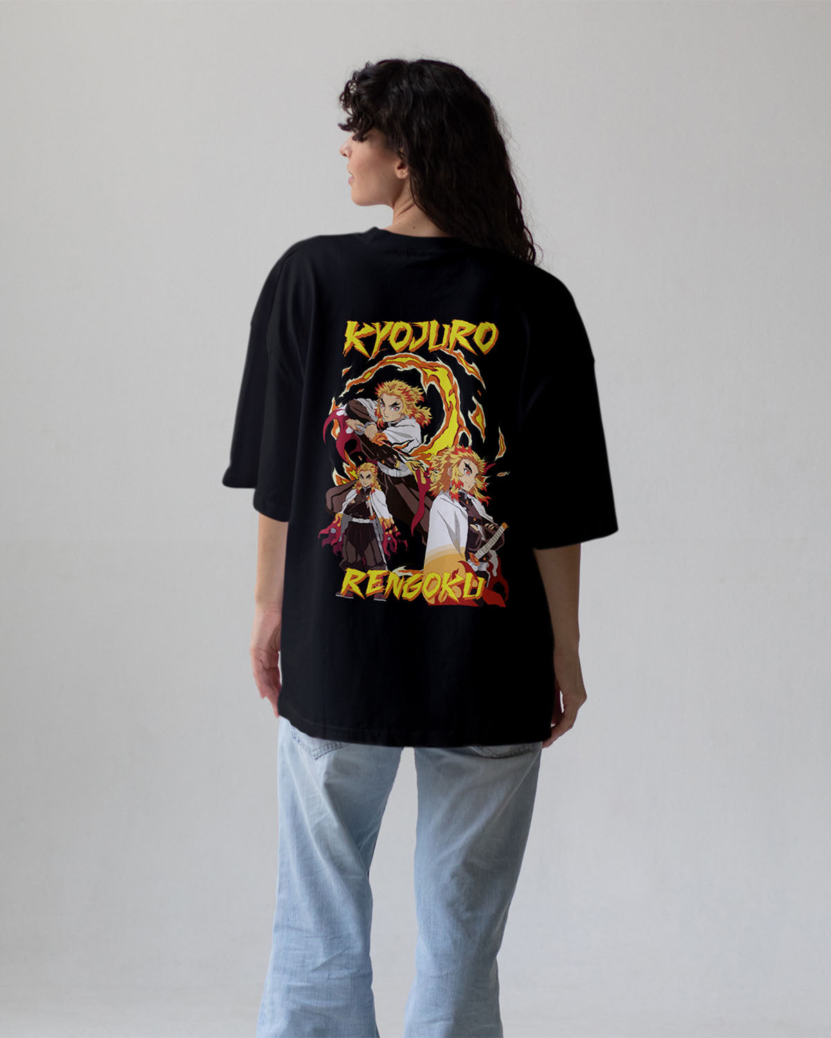 Kyojuro Demon Slayer Oversized T-Shirt