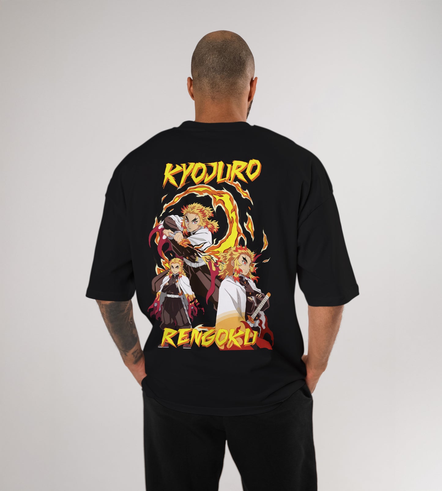 Kyojuro Rengoku Demon Slayer Oversized T-Shirt