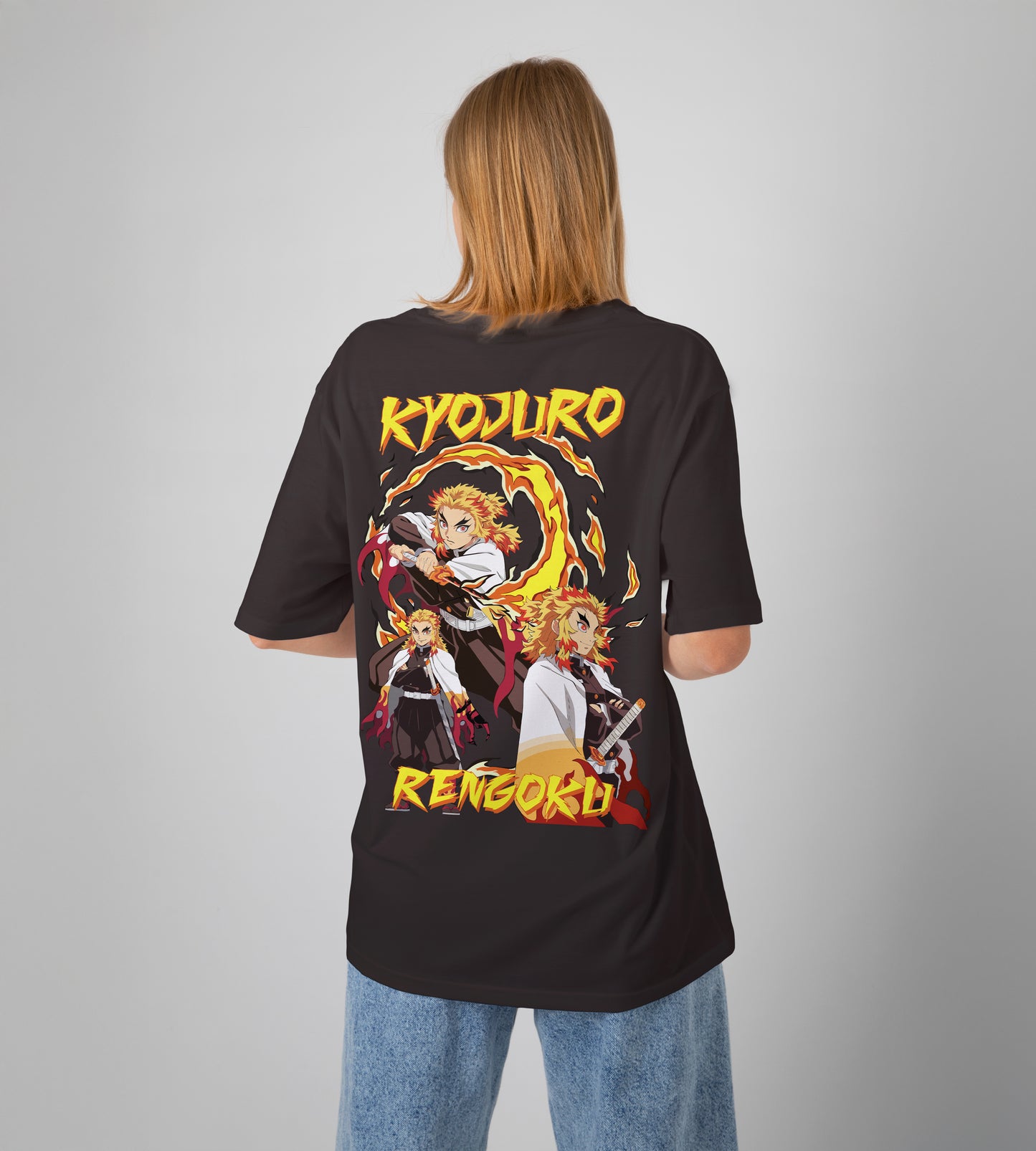 Kyojuro Rengoku Demon Slayer Oversized T-Shirt