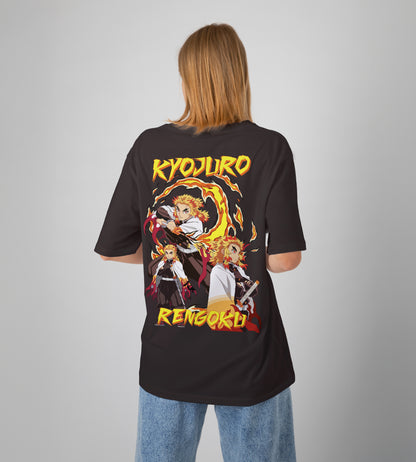 Kyojuro Rengoku Demon Slayer Oversized T-Shirt