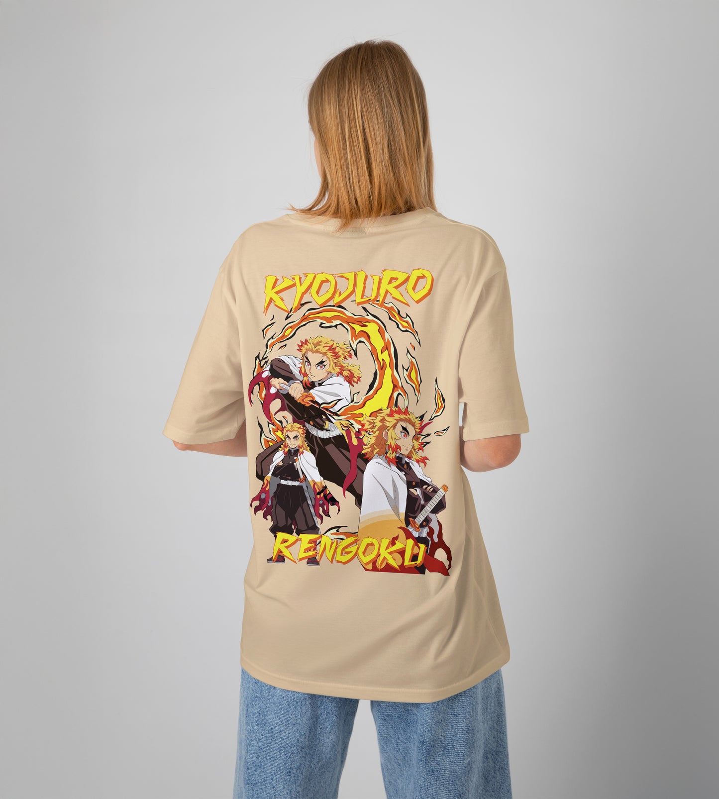 Kyojuro Rengoku Demon Slayer Oversized T-Shirt