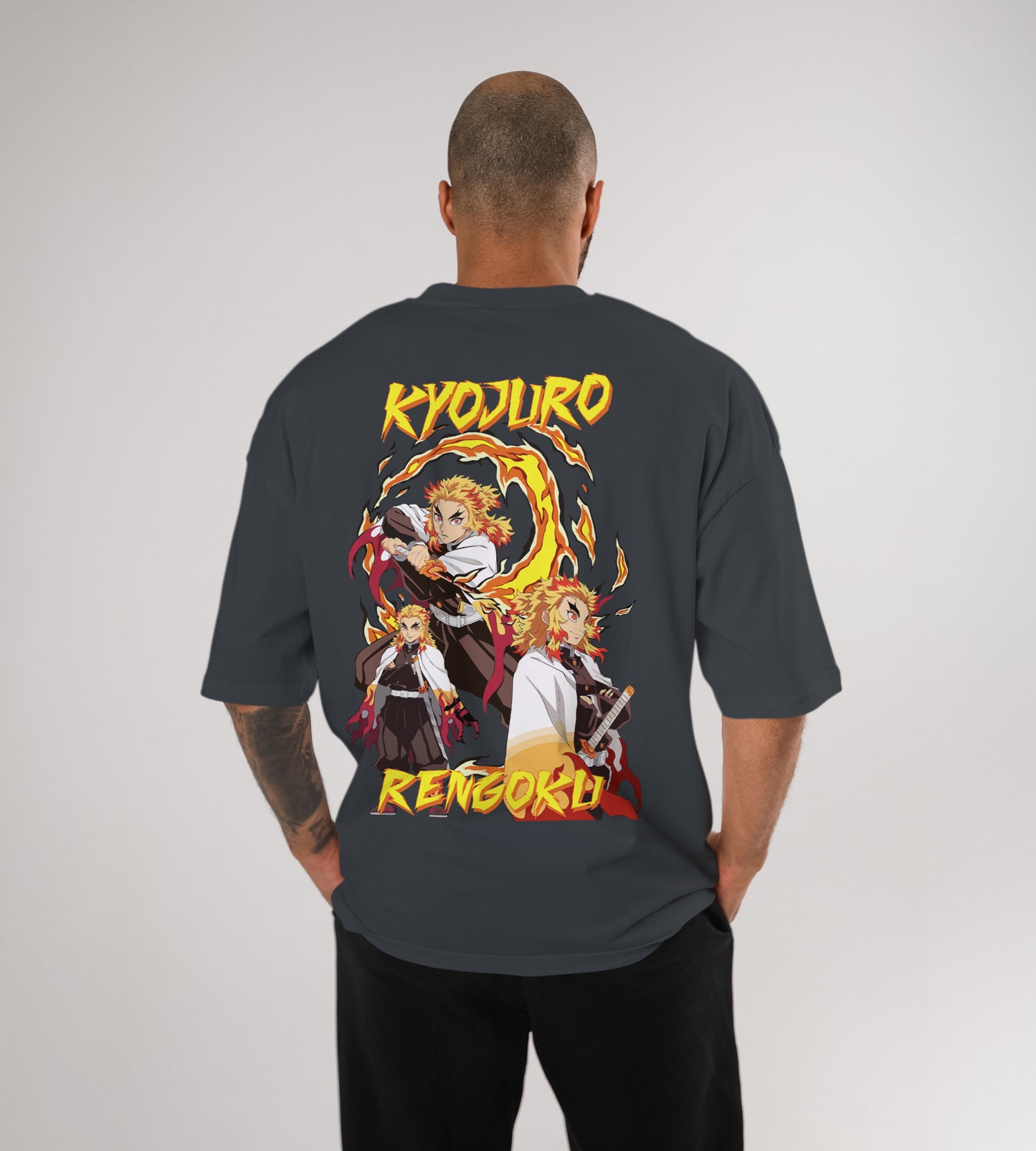 Kyojuro Rengoku Demon Slayer Oversized T-Shirt