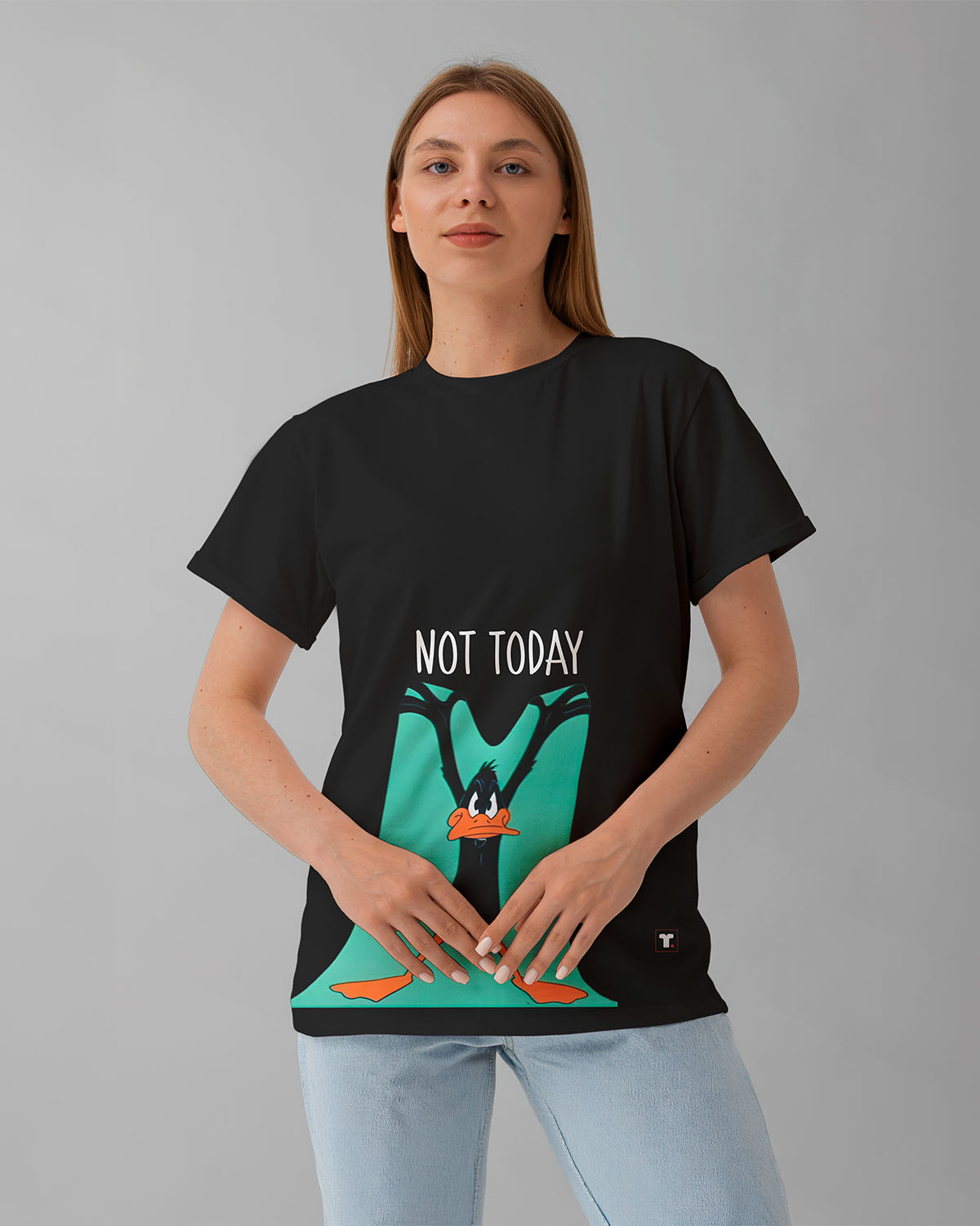 Not Today Daffy Duck Oversized T-Shirt
