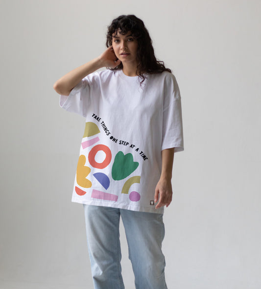 One Step At A Time Oversized T-Shirt
