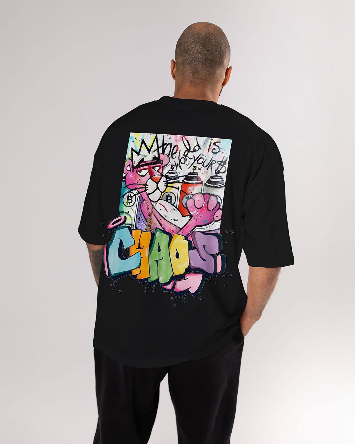 Pink Panther Chaos Oversized T-Shirt