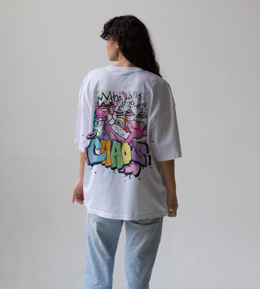 Pink Panther Chaos Oversized T-Shirt