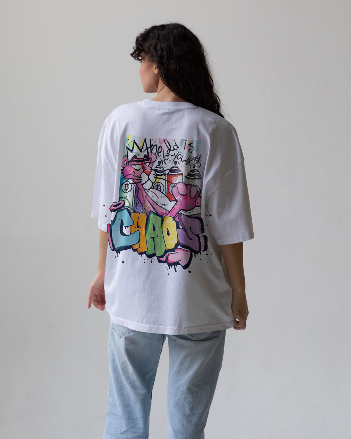 Pink Panther Chaos Oversized T-Shirt