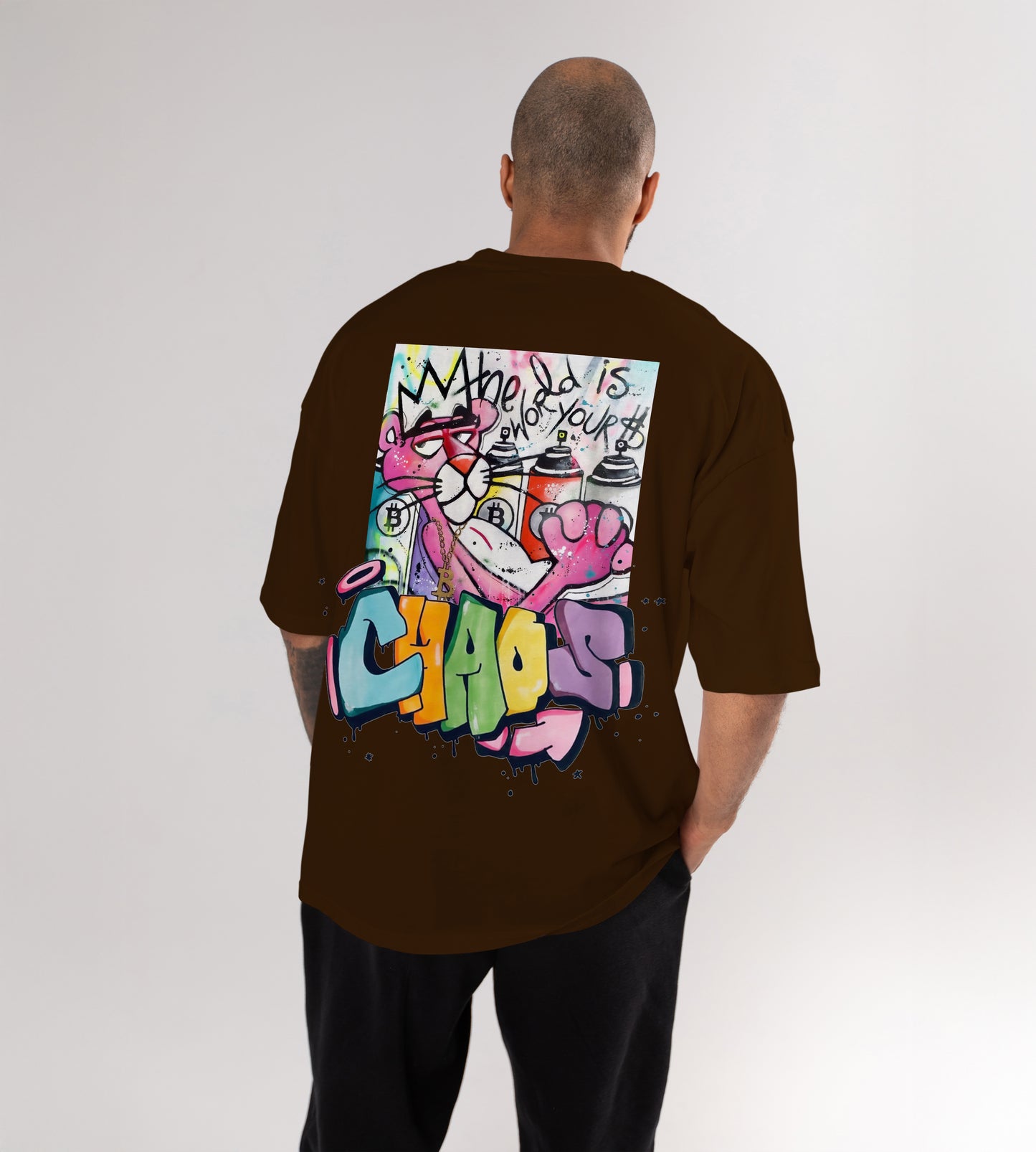 Pink Panther Chaos Oversized T-Shirt