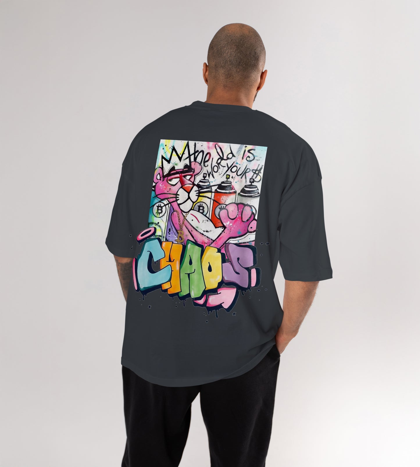Pink Panther Chaos Oversized T-Shirt
