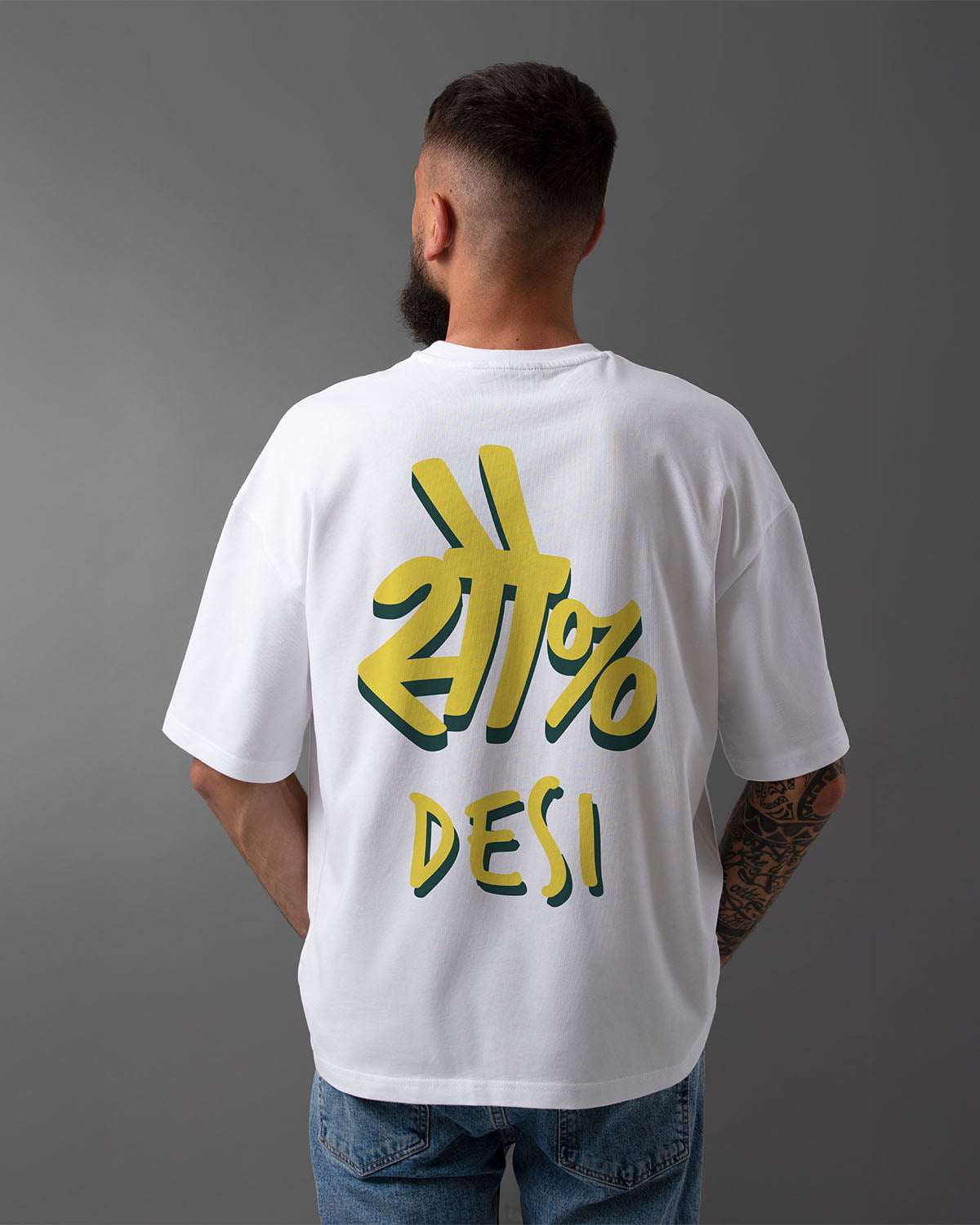 Sau% Desi Oversized T-Shirt