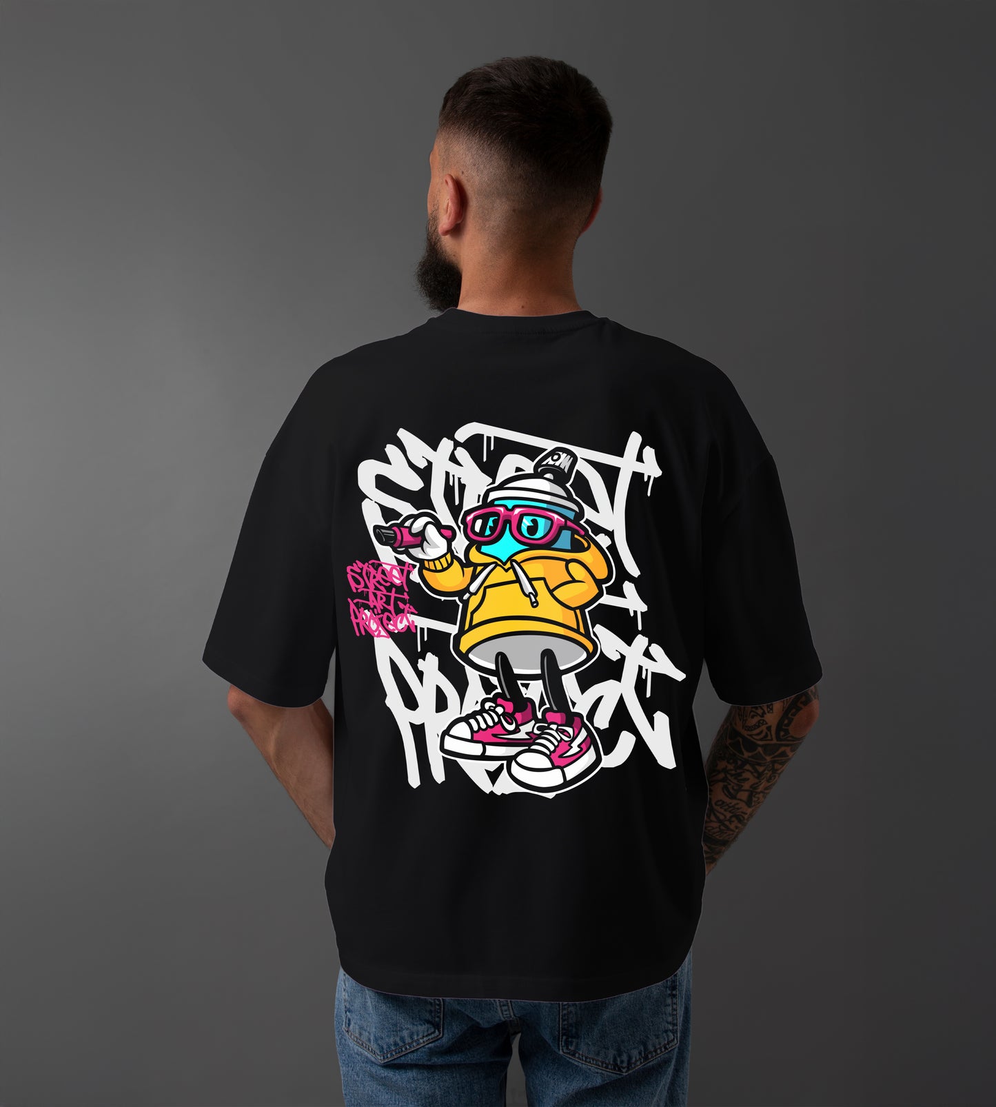 Street Art Project Oversized T-Shirt
