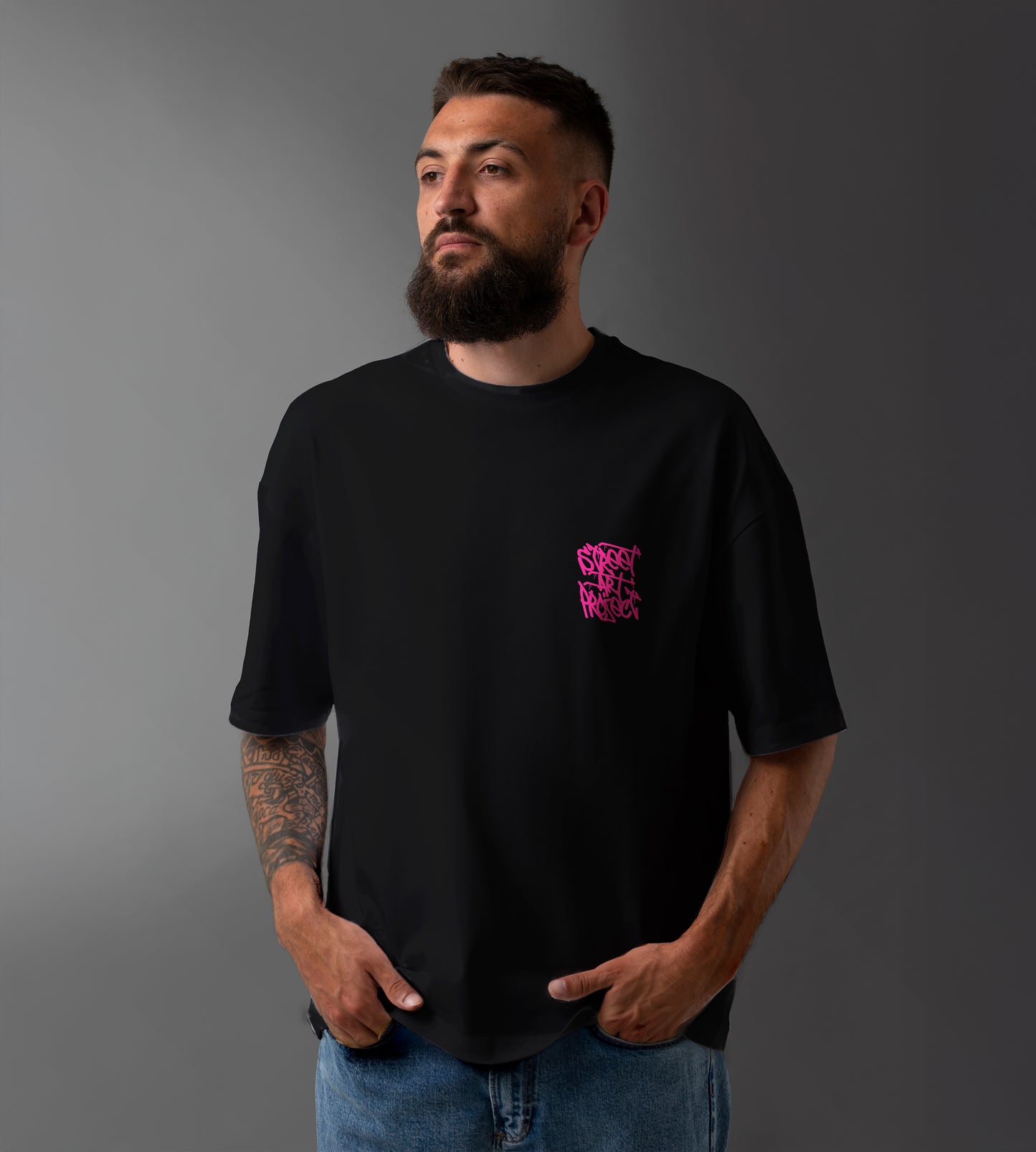 Street Art Project Oversized T-Shirt