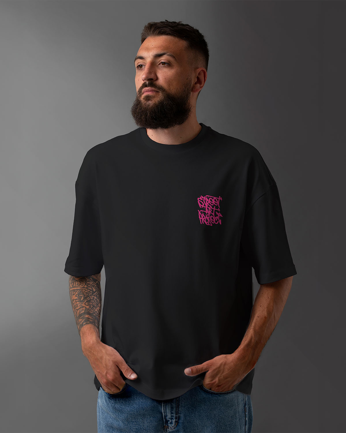 Street Art Project Oversized T-Shirt