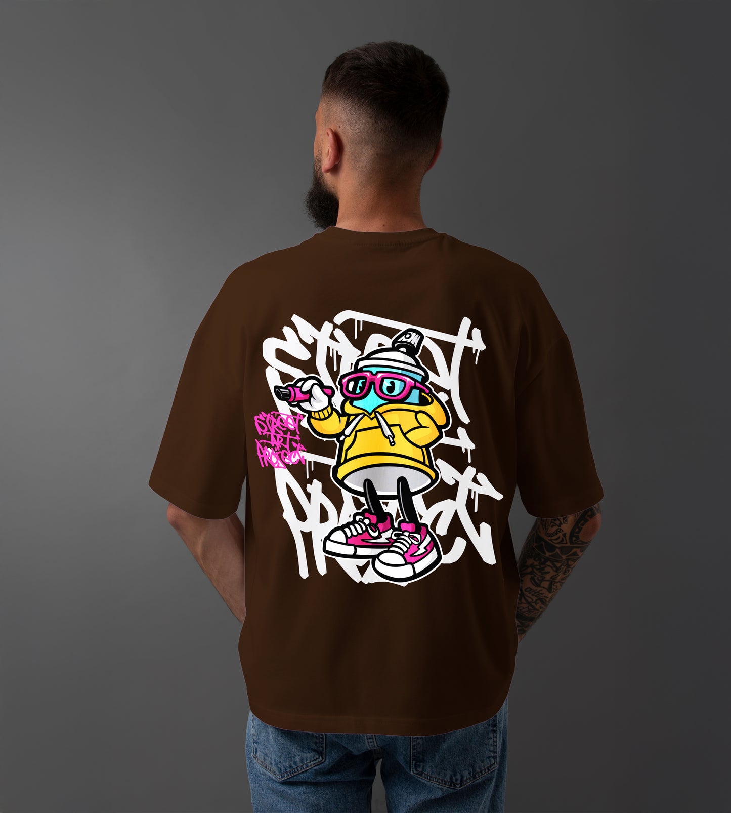 Street Art Project Oversized T-Shirt