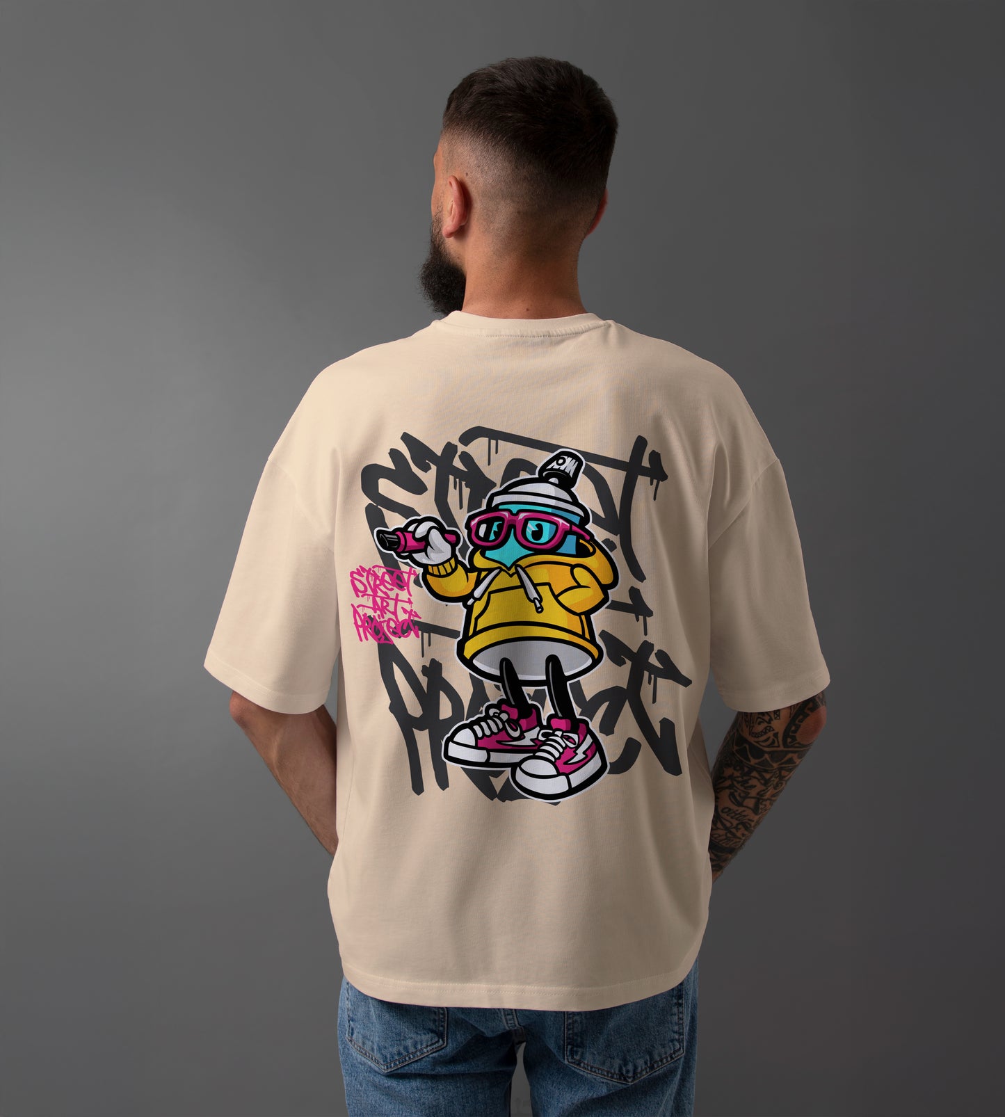 Street Art Project Oversized T-Shirt