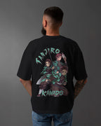 Tanjiro Demon Slayer Oversized T-Shirt