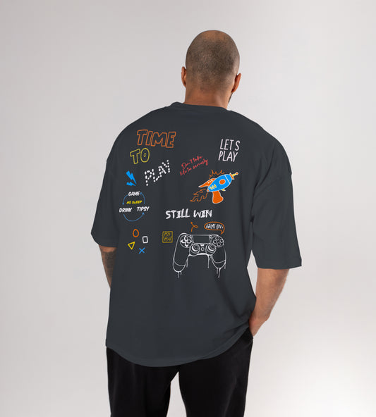 Time To Play Oversized T-Shirt