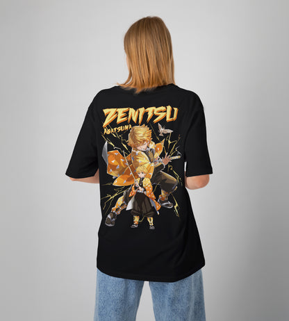 Zenitsu Agatsuma Demon Slayer Oversized T-Shirt